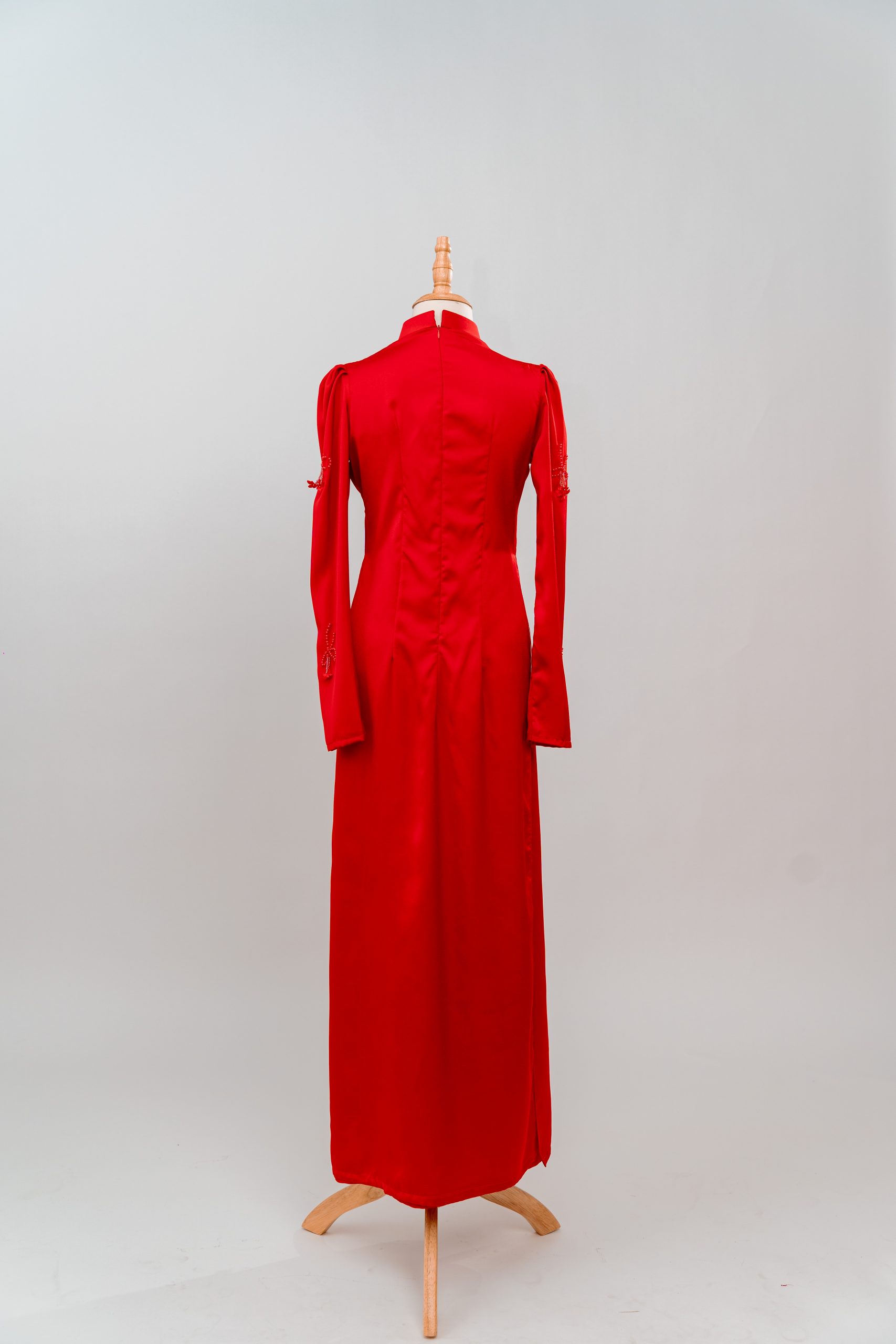 tlpc ao dai104902 áo dài cô dâu màu đỏ