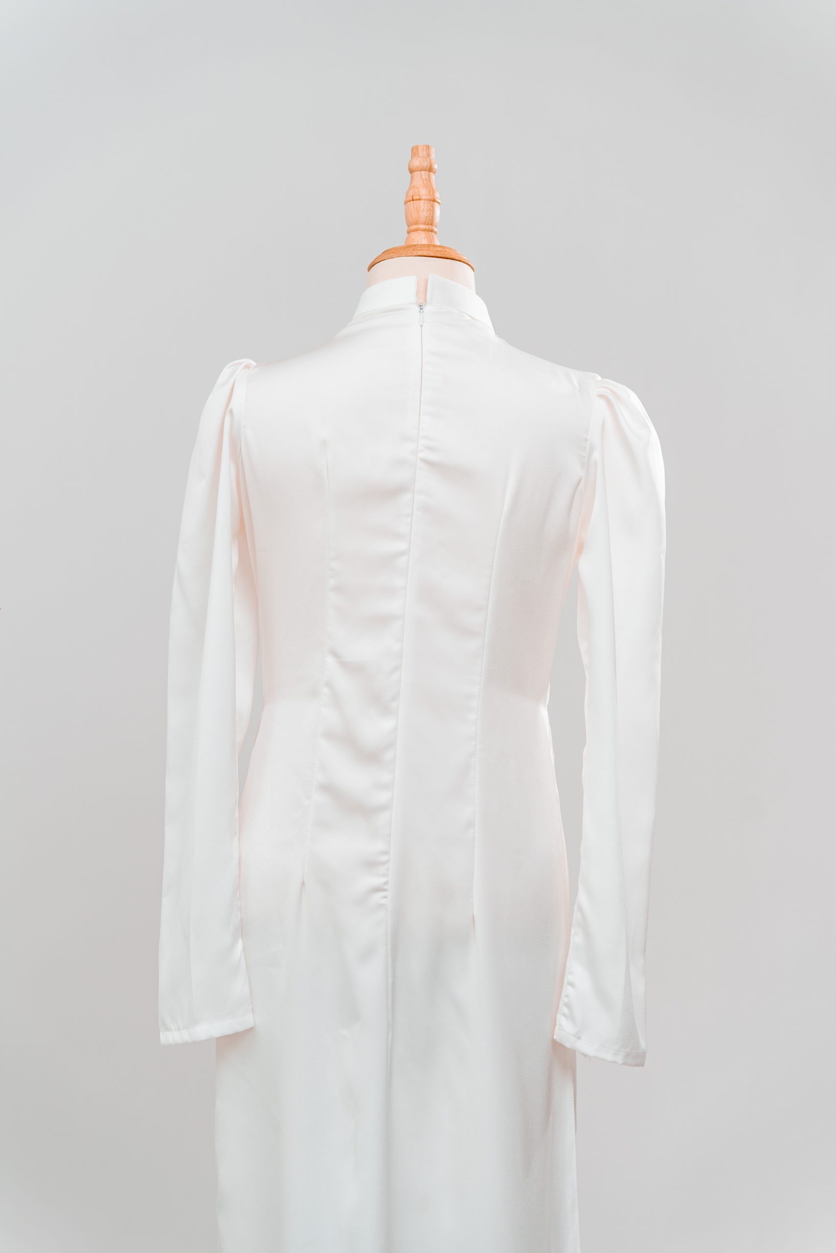 tlpc ao dai105050 áo dài cô dâu màu trắng