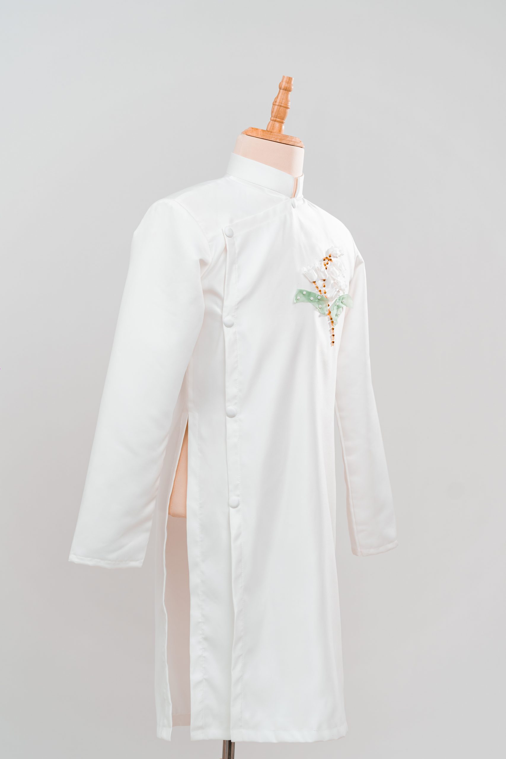 tlpc ao dai105061 áo dài chú rể màu trắng