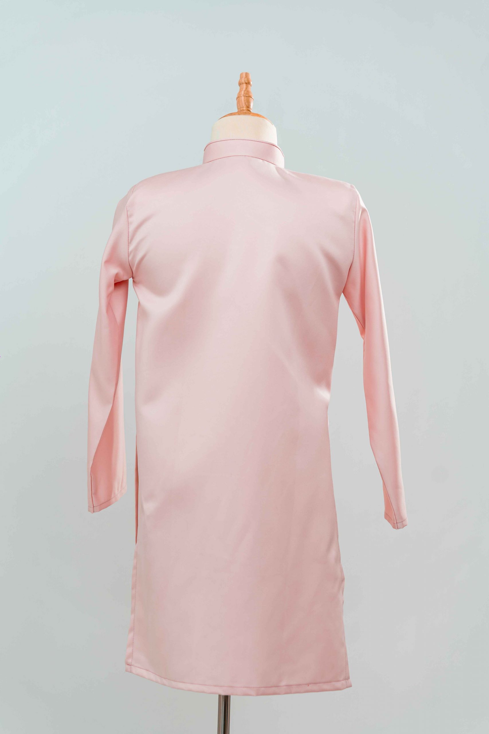 tlpc ao dai105182 áo dài bưng quả nam màu hồng nhạt trơn