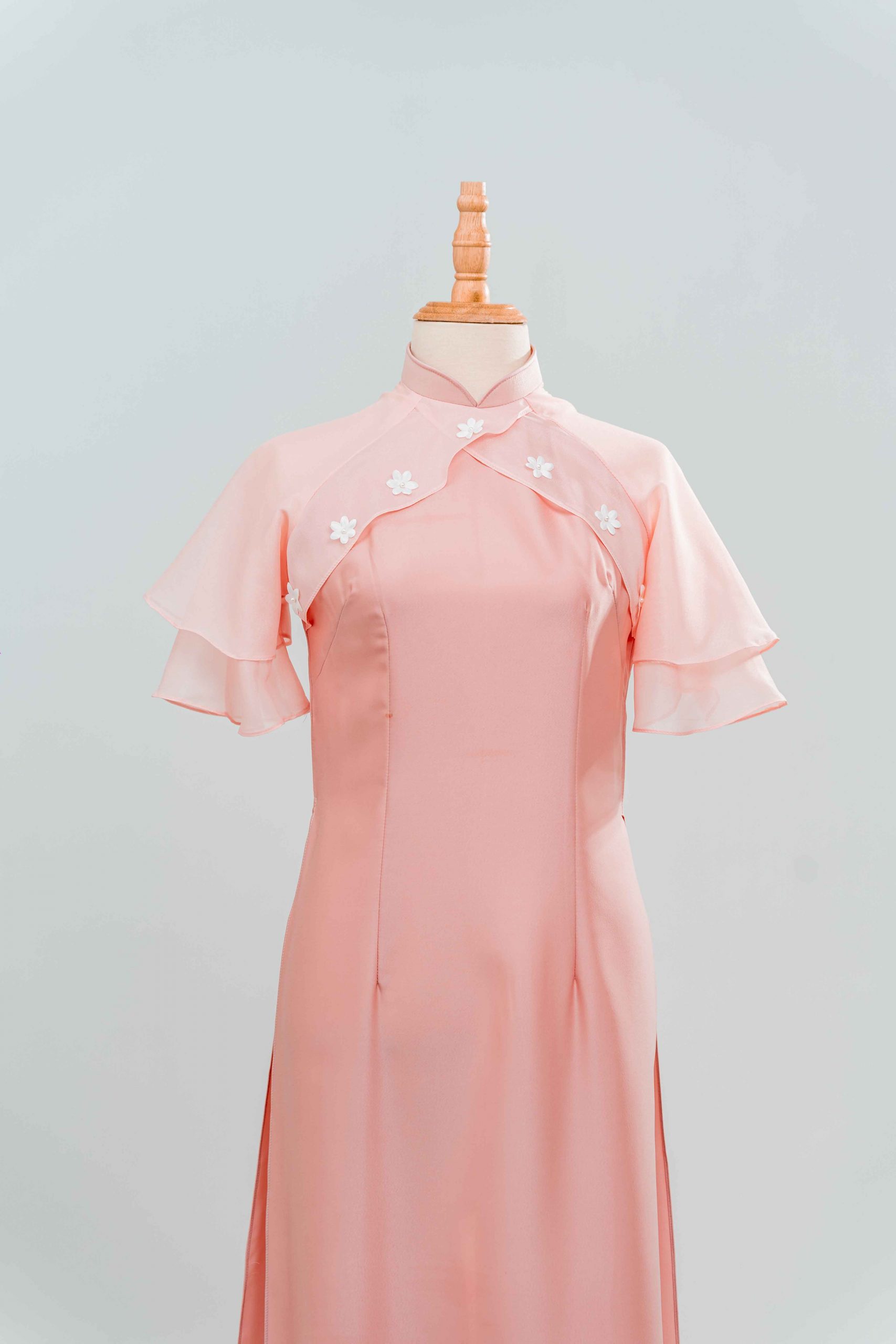 tlpc ao dai105201 áo dài bưng quả nữ màu hồng