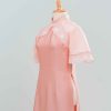 Áo Dài Bưng Quả Nữ Hồng Tay Lỡ BQ_5 2 áo dài bưng quả nữ màu hồng