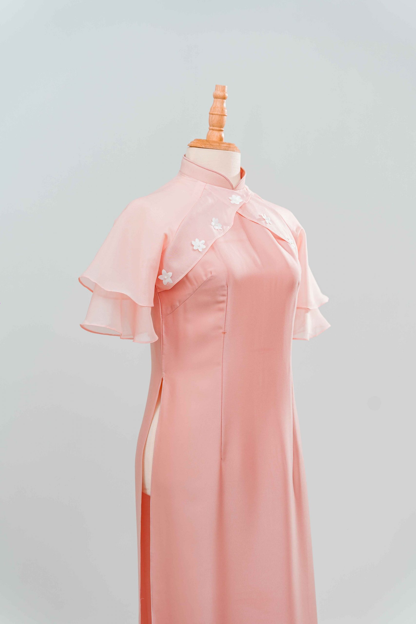 tlpc ao dai105205 áo dài bưng quả nữ màu hồng